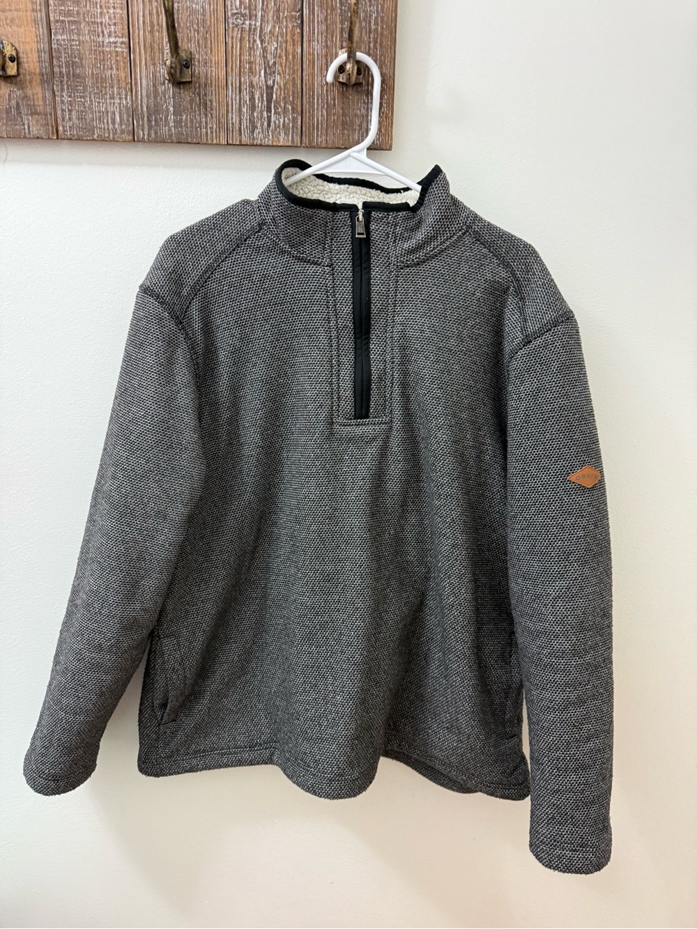 Orvis Men's Charcoal Heather Zip-Up Pullover
